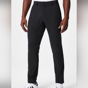 Fabletics Men's Black The Only Pants, Sz 30 X 30 Golf Athleisure Performance